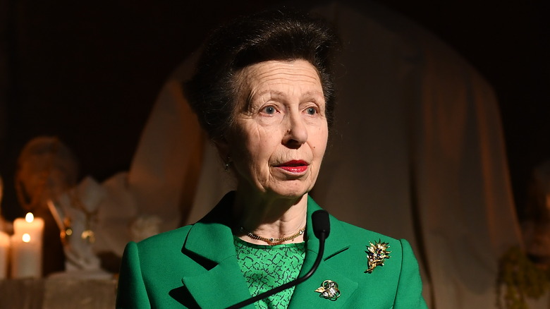 Princess Anne at London Fashion Week