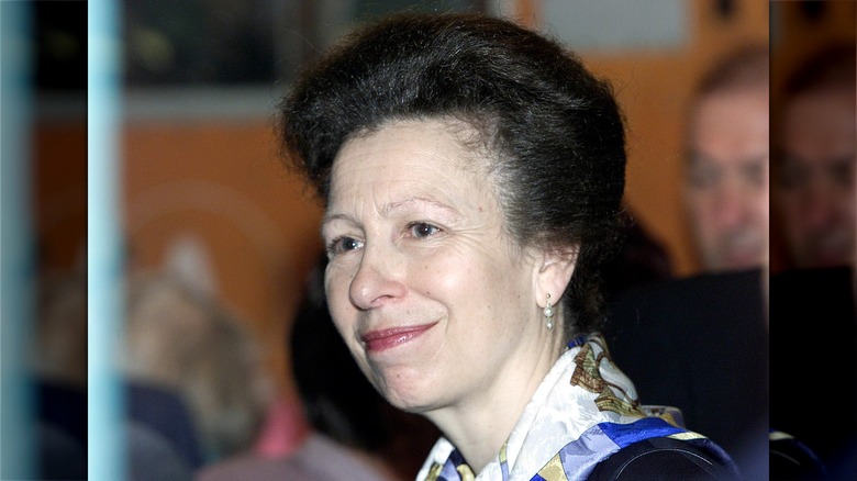 Princess Anne grinning in 1990