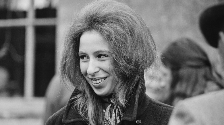 Princess Anne smiling in the '70s