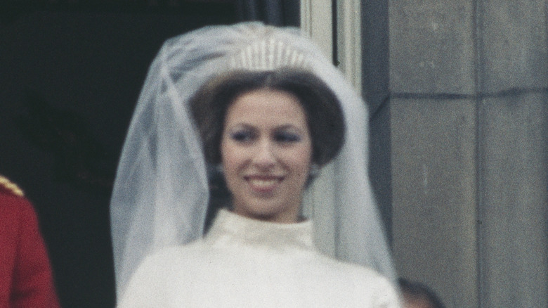 Princess Anne in wedding dress