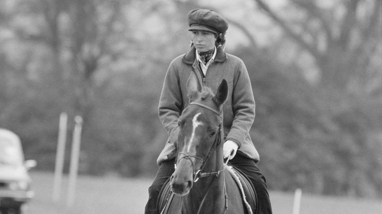 Princess Anne riding a horse