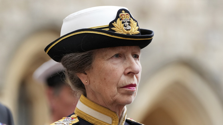 Princess Anne at Elizabeth's funeral