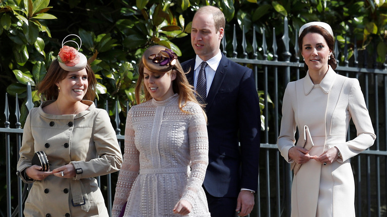 Eugenie, Beatrice, William, Kate