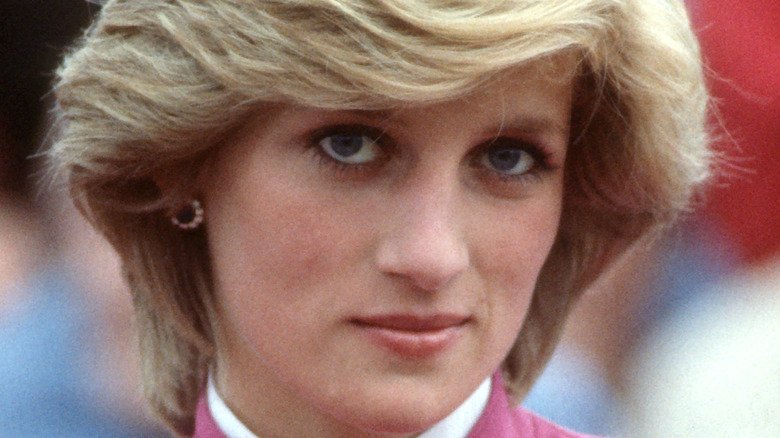 Princess Diana posing for photo