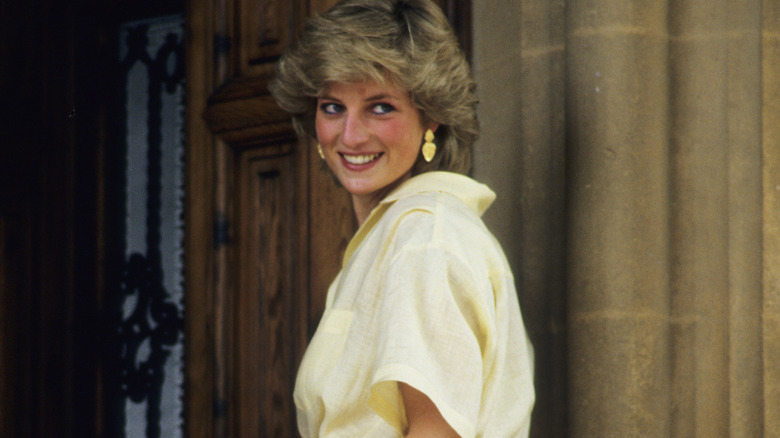 Princess Diana yellow dress