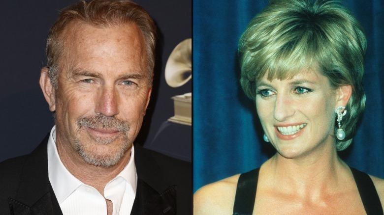 Kevin Costner and Princess Diana