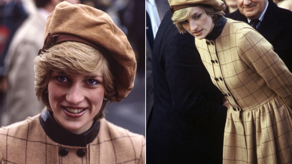 Princess Diana wearing an Arabella Pollen coat