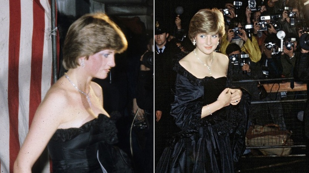 Princess Diana's black Emanuel gown