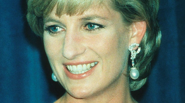 Lady Diana Spencer smiling at the 41st annual United Cerebral Palsy Awards gala