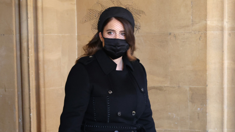 Princess Eugenie attending Prince Philip's funeral