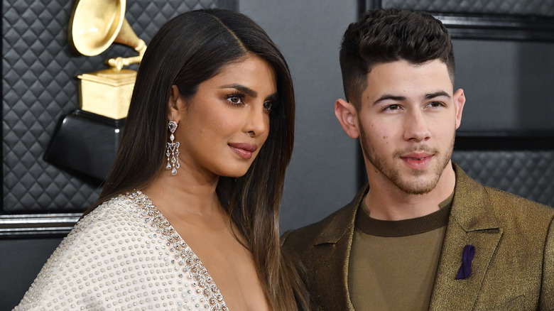 Priyanka Chopra and Nick Jonas smiling