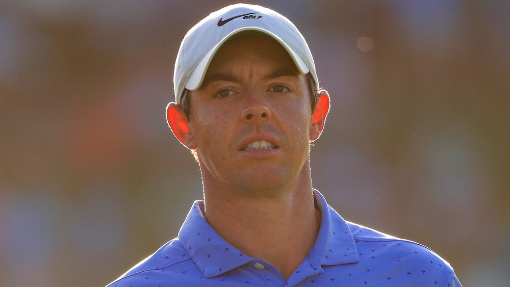 Rory McIlroy clenching