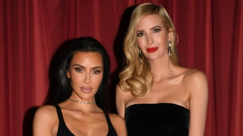 Kim Kardashian and Ivanka Trump posing