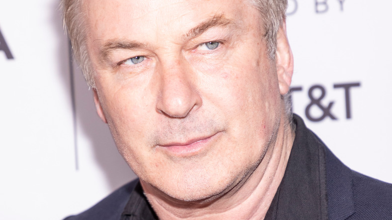 Alec Baldwin head tilted