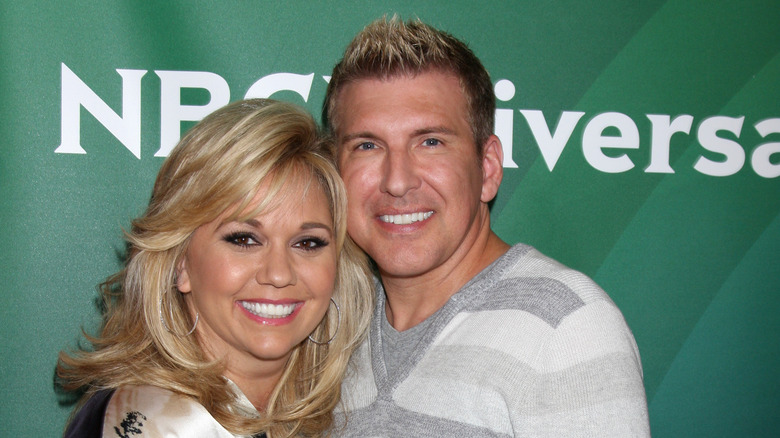 Julie and Todd Chrisley posing