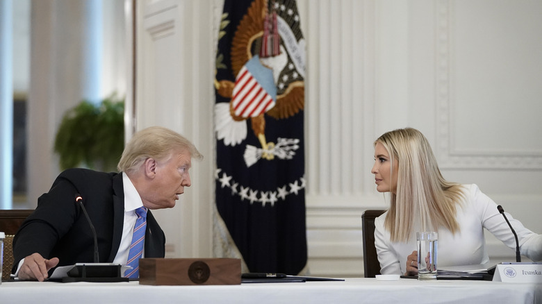 Donald Trump, Ivanka Trump talking