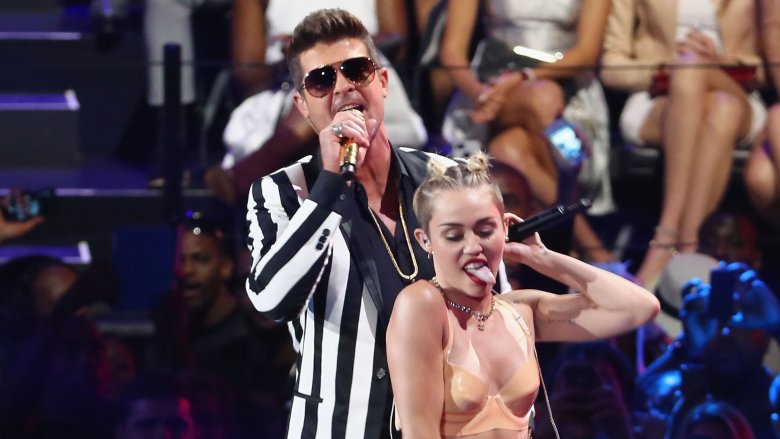 Robin Thicke and Miley Cyrus