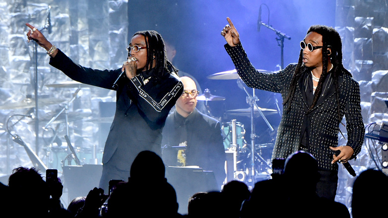 Quavo and Takeoff performing