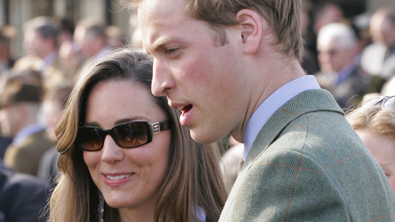 Kate Middleton in sunglasses with prince william