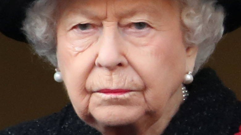 Queen Elizabeth II at an annual Remembrence Day in 2019