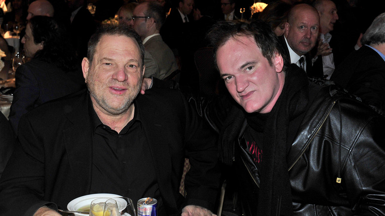 Harvey Weinstein, Quentin Tarantino, both seated