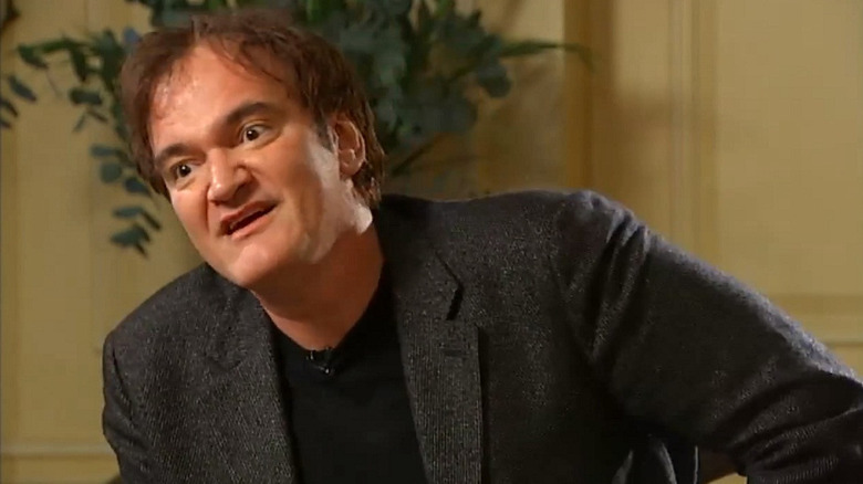 Quentin Tarantino during the Krishnan Guru-Murthy interview