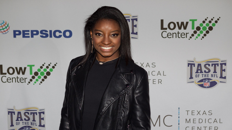 Simone Biles smiling