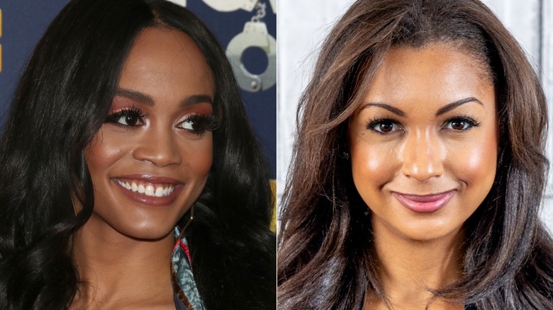 Rachel Lindsay smiling and Eboni K. Williams posing 