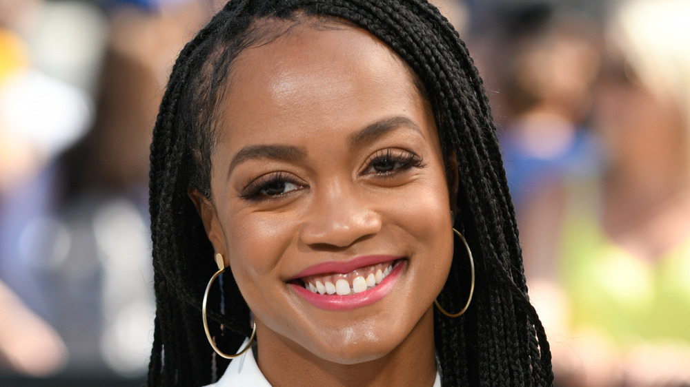 Rachel Lindsay gives a big smile