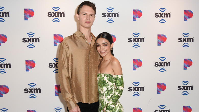 Rachel Zegler and Ansel Elgort on red carpet