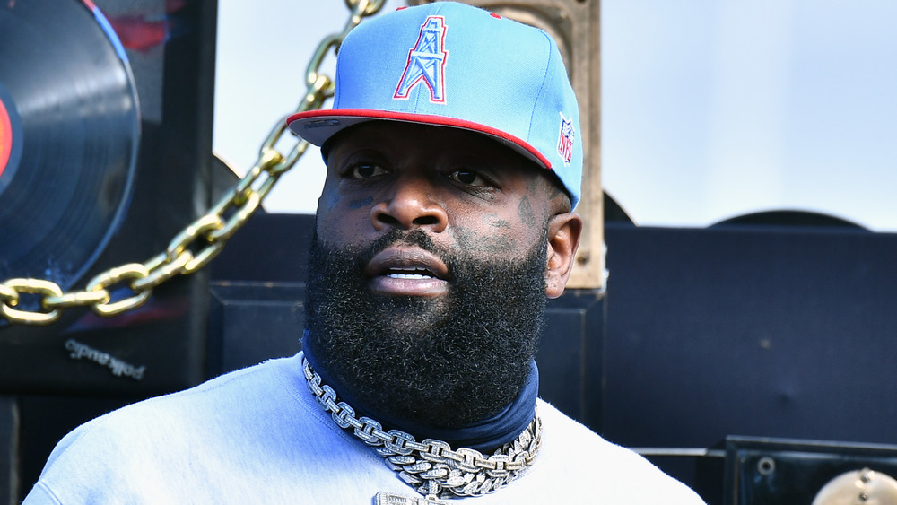 Rick Ross wearing cap