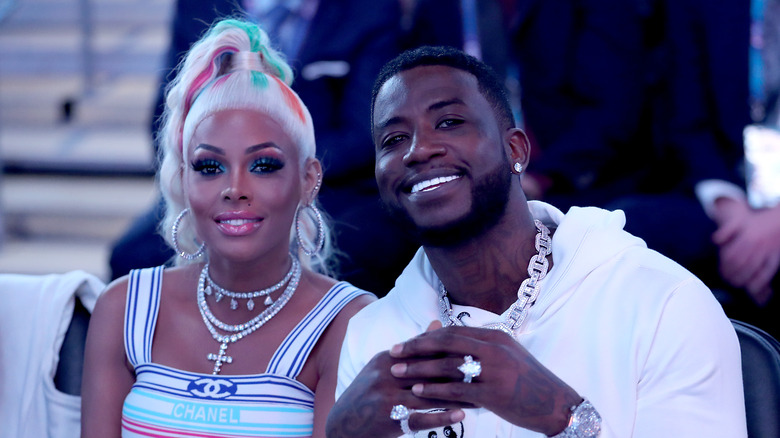 Keyshia Ka'oir and Gucci Mane sat together