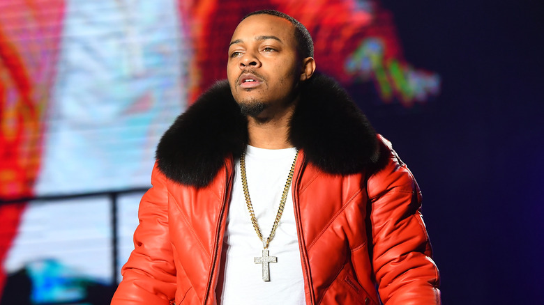 Bow Wow on stage, looking on