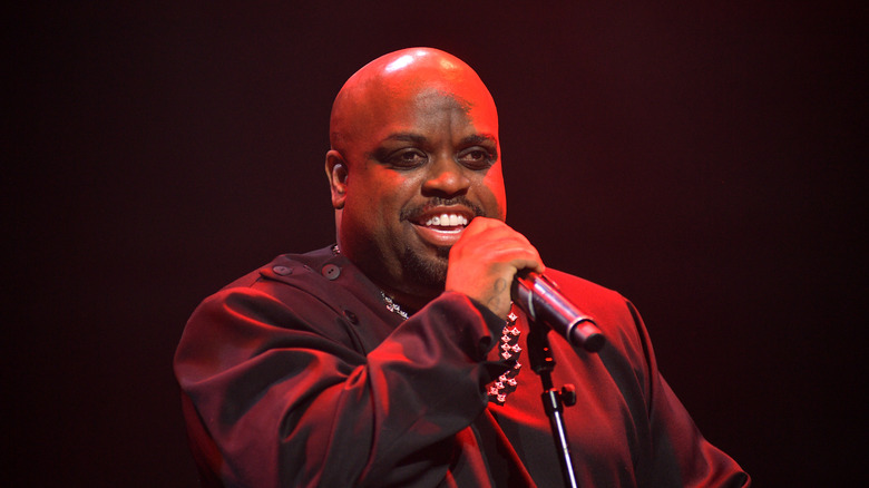 CeeLo Green holding microphone