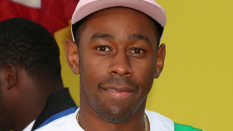 Tyler, The Creator cracking a smile