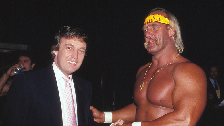 Donald Trump smiling Hulk Hogan