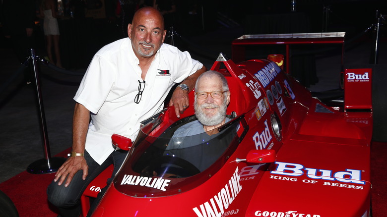 Robby Rahal and David Letterman posing