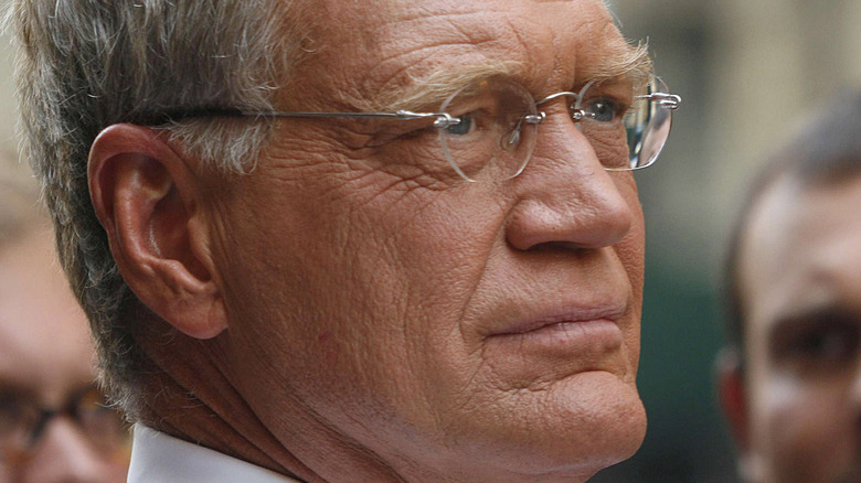 Close up of David Letterman