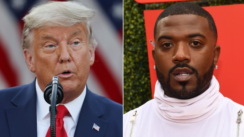 Donald Trump and Ray J side by side