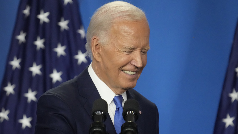 Joe Biden laughing