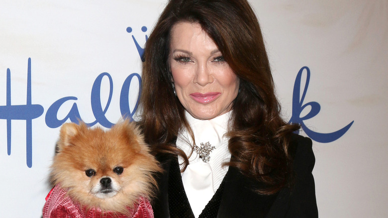 Lisa Vanderpump and her dog