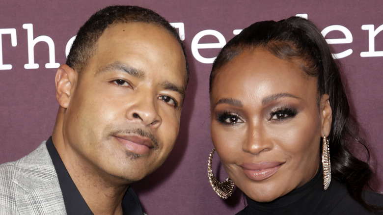 Cynthia Bailey Mike Hill smile red carpet