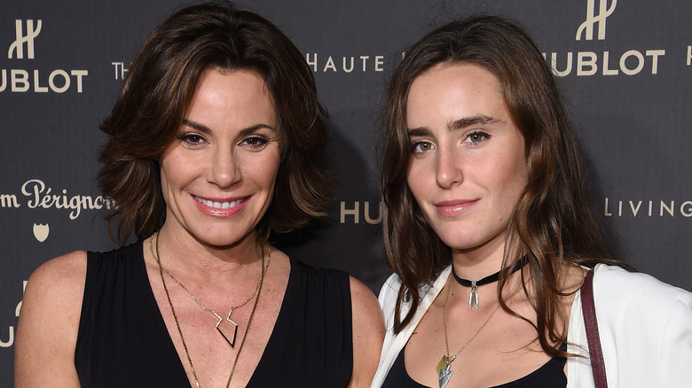 Luann de Lesseps and Victoria de Lesseps posing together