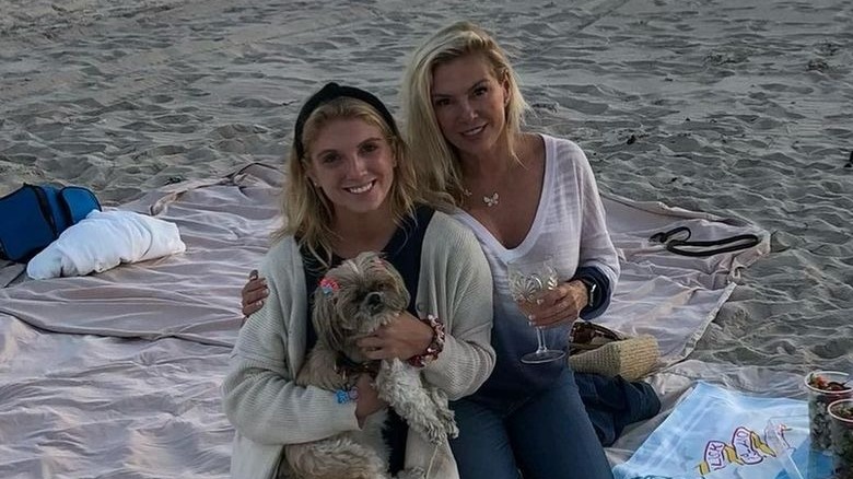 Ramona Singer and daughter Avery Singer in photo with dog Coco 