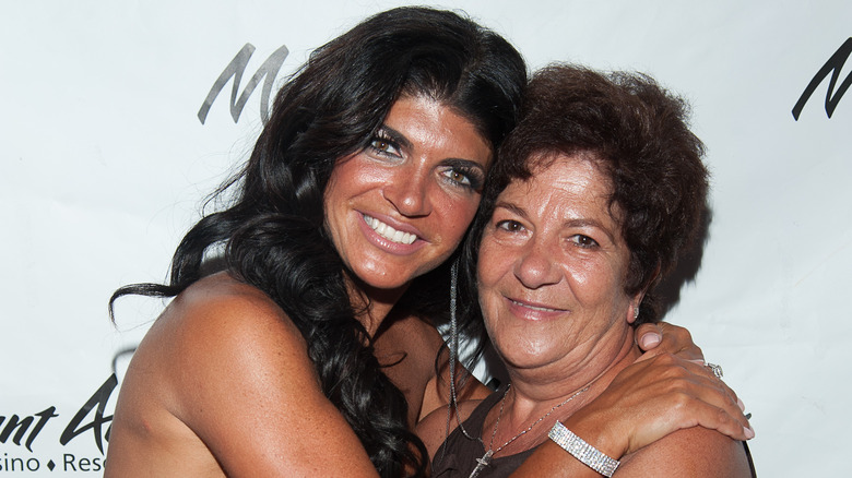 Teresa Guidice (L) and Antonia Gorga attend a dance party hosted by Teresa Giudice 