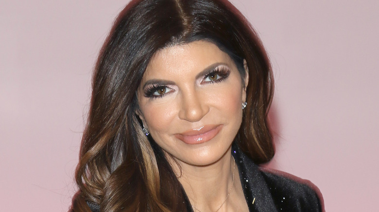 Teresa Giudice smiling slightly