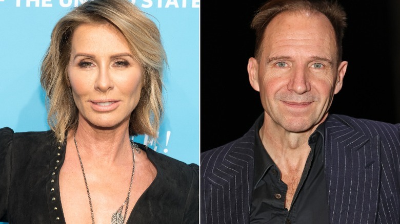 Carole Radziwill, Ralph Fiennes posing