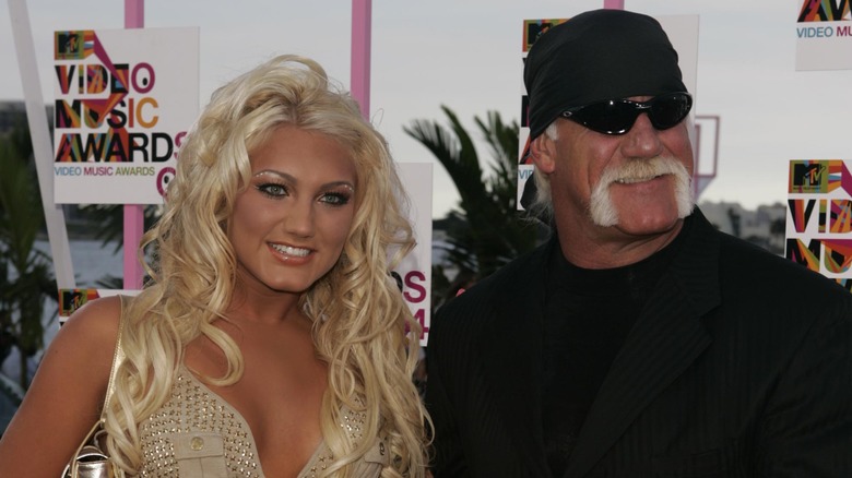 Brooke Hogan and Hulk Hogan smiling