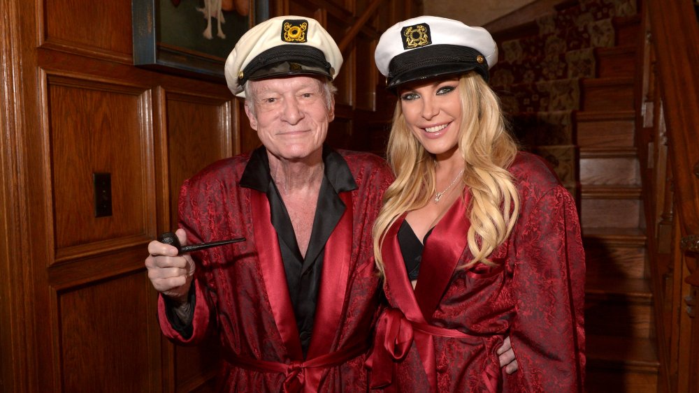 Hugh Hefner and Crystal Harris