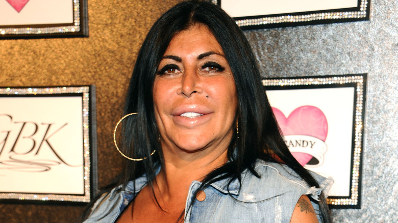 Big Ang from Mob Wives smiling